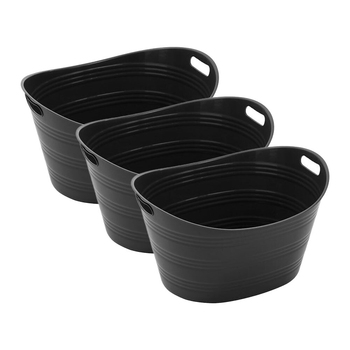 3PK Boxsweden Party Multipurpose Storage Tub 40L 59.5x47x33cm Assorted