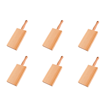 6PK Al Dente Gnocchi Board Rubberwood Home Kitchen Cooking