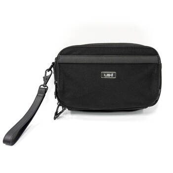 Leni Toiletry Style Cosmetics/Grooming Essentials Bag - Black