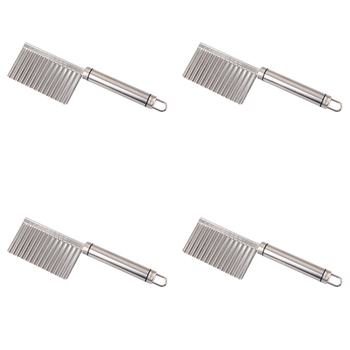 4PK Appetito Stainless Steel Crinkle Vegetable Cutter
