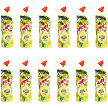 12PK Harpic Active Fresh Liquid Gel Toilet Cleaner 750ml - Citrus
