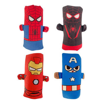 4PK Marvel Reversible Plush Soft Cuddly Toy Assorted Kids 3y+