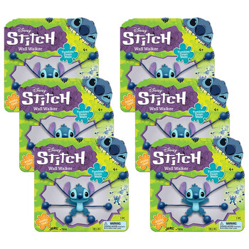 6PK Disney Stitch Wall Walker Kids/Children Interactive Play Toy 4y+