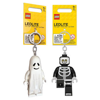 2PK Lego Brick Mini Keychain Light Assort Hanging Accessory Key Ring Bag Charm
