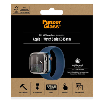 Panzer Glass Full Body Protection Screen Protector 45mm For Series 7 Apple Watch Black