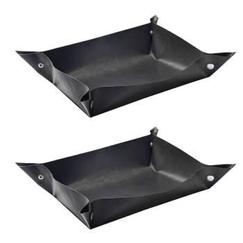 2PK Grand Fusion Leakproof Non-Stick BBQ Grill Mat Liner 30x40cm - Black