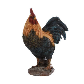 Esschert Design Cockerel Small Animal Ornament 24cm Black