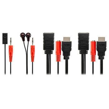 Pro2 IR Extender Cable Cord Wires Over HDMI2.0 w/ 2-Eye Emitter 18Gbps Kit