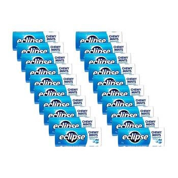20PK Eclipse Chewy Mints Pepper Mint 27g Snack Confectionary Lollies