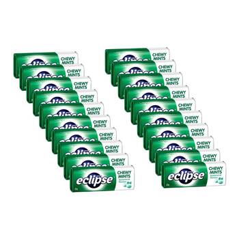 20PK Eclipse Chewy Mint Spearmint 27g Snack Confectionary Lollies