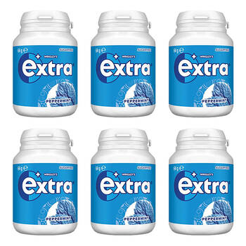 6PK Extra Sugarfree Chewing Gum w/ Peppermint Flavour 64g Confectionery