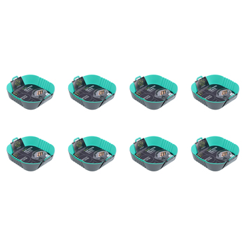 16pc Lemon & Lime Silicone Air Fryer Tray Square 21x5cm - Assorted