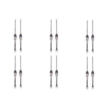 6x 2pc Appetito Stainless Steel Seafood Forks Home Kitchen Cooking