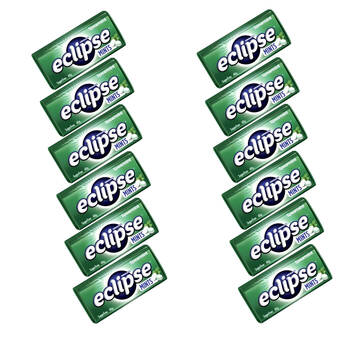 12PK Wrigley's Eclipse On-The-Go Tin Sugar-Free Hard Breath Mints 40g Spearmint
