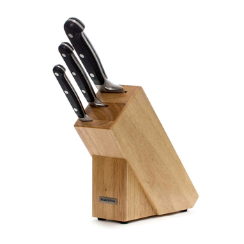 4pc Tramontina Century Knife Kitchen Cutting Tool Set w/ Wood Block