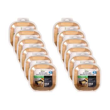 12x 50pc Ideal Kitchen Air Fryer Paper Disposable Square Liner Sheet 16x4.5cm