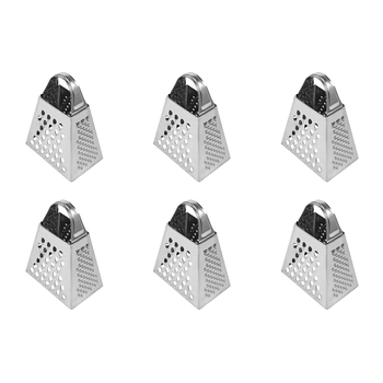 6PK R&M Stainless Steel Mini Grater/Zester Kitchenware - Silver
