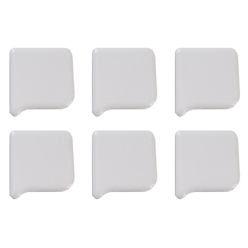 6PK R&M Nylon Super Scraper Cooking Utensil Kitchenware - White
