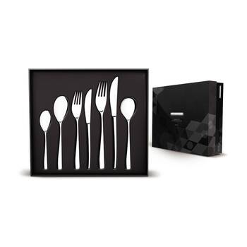 56pc Tramontina Diamond Cutlery Set Stainless Steel Crystal Finish w/Gift Box