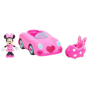 Disney Junior Minnie Mouse Transforming 15cm Vehicle/8cm Figure Toy 3y+
