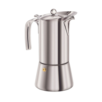 Euroline 6-Cup 360ml Stainless Steel Espresso Coffee Maker - Silver