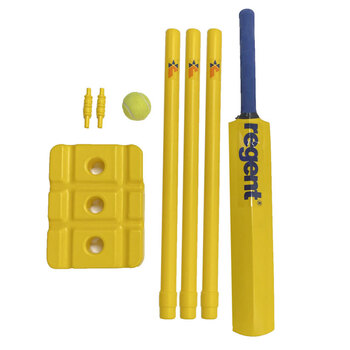 Regent Beach Cricket Ball/Bat/Wickets Set w/ Bag