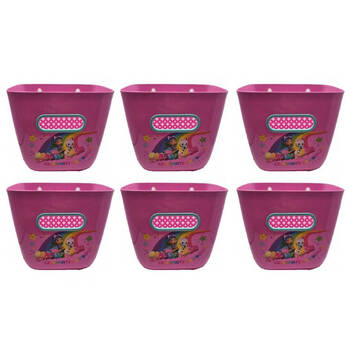 6PK Gabbys Dollhouse Bath Scoop Organiser Kids Bathing Toy Storage Pink