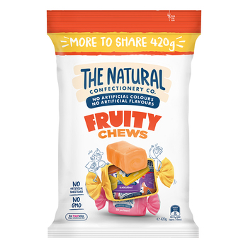 The Natural Confectionery Co. 420g Fruity Chews Lollies