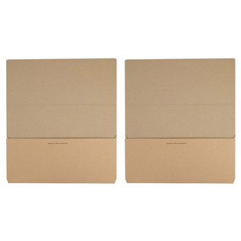 20pc Marbig Slimpick Enviro Kraft Foolscap Document Wallet - Brown