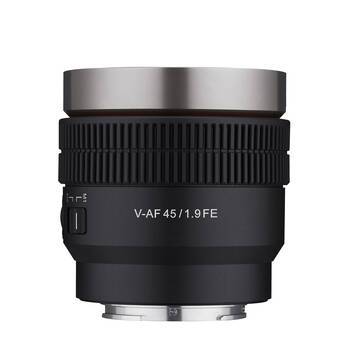 Samyang 45mm T1.9 V-AF Camera Lens for Sony FE Full Frame Black