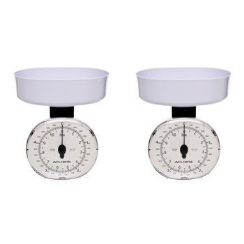 2PK Acurite Kitchen Scale 25g/5kg White Home Kitchen Cooking