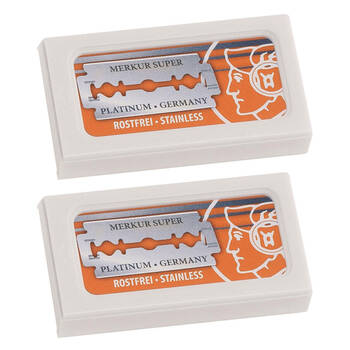 20PK Merkur Platinum Stainless Blades