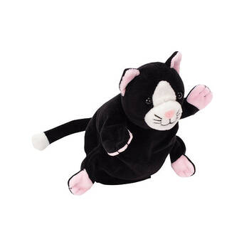 3pc Beleduc Hand Puppet Cat Storytelling Tool Black Kids/Children - 3y+