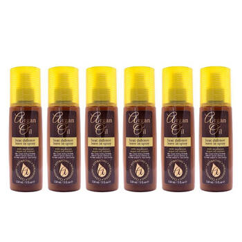 6PK Argan Oil Heat Defence Leave in Spray 150ml Hair Protection