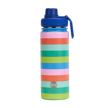 Annabel Trends Watermate 550ml Stainless Steel Bottle Bright Stripe