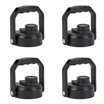 4PK Annabel Trends Stainless Steel Drink Bottle Replacement Lid The Keg - Black