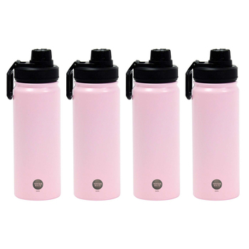 4PK Annabel Trends Watermate 550ml Stainless Steel Bottle Pale Pink
