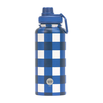 Annabel Trends Watermate 950ml Stainless Steel Bottle Cobalt Check