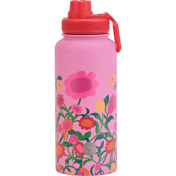 Annabel Trends Watermate 950ml Stainless Steel Bottle Flower Patch