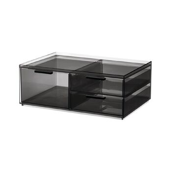 iDesign 3-Drawer 21.59cm Cosmetic Organiser - Clear/Matte White