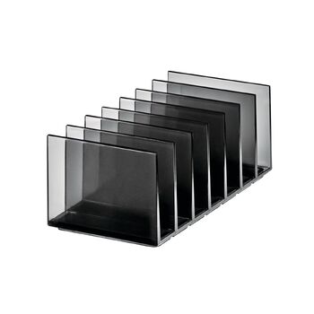 iDesign 20.32x10.16cm Cosmetic Palette Station - Smoke/Matte Black