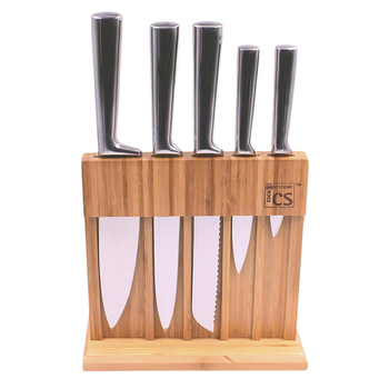 7pc CS Kochsysteme Soest Knife Block Set