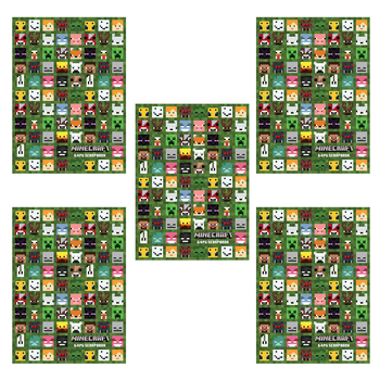 5PK Minecraft 64-Page Scrapbook Art/Craft Kids Notebook