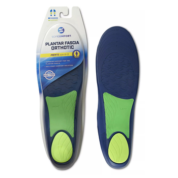 Sofcomfort Plantar Fascia Orthotic Insoles US M8-13 - Blue