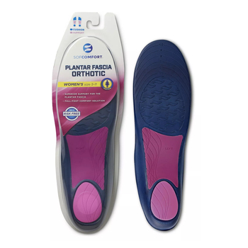 Sofcomfort Plantar Fascia Orthotic Insoles US W5-11 - Blue