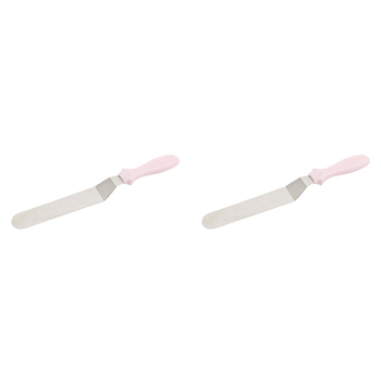 2PK Wiltshire Comfort Grip Angled Stainless Steel Palette Knife