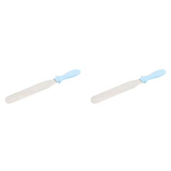 2PK Wiltshire Comfort Grip Flat Stainless Steel Palette Knife