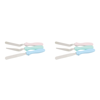 2 x 3pc Wiltshire Pastel Cake Decorating Pallete Knife Set