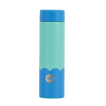 Annabel Trends Stainless Steel Wave 300ml Mini Bottle - Aqua Blue