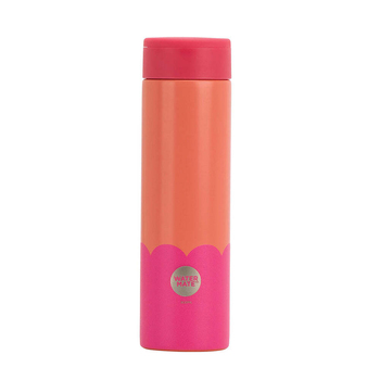 Annabel Trends Stainless Steel Wave 300ml Mini Bottle - Orange Hot Pink